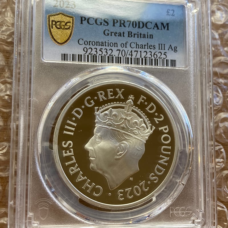 世界で6枚のPCGS70鑑定】 2023年 チャールズ3世 戴冠式記念