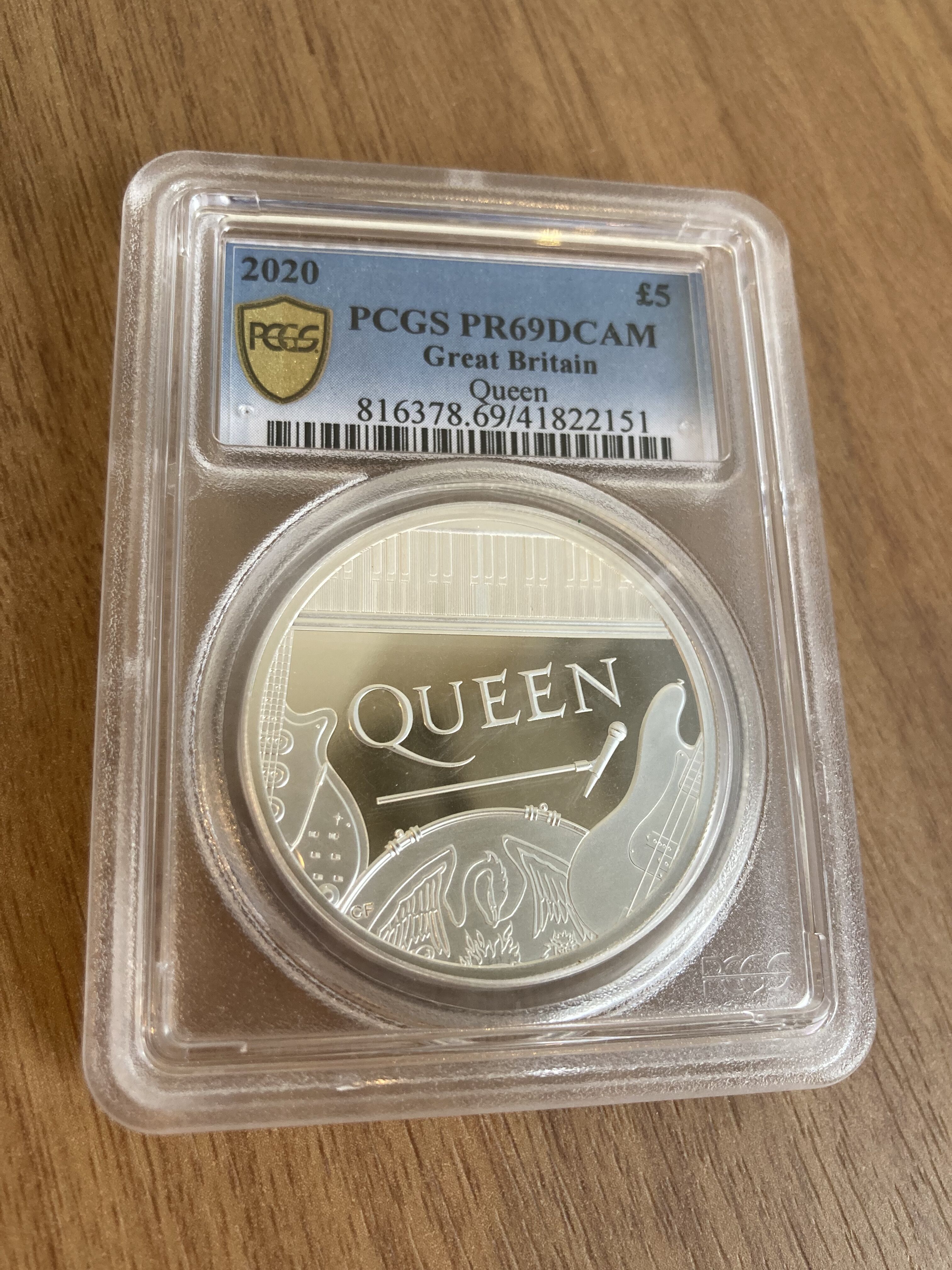 2020 Queen Music Legends 10ポンド 銀貨 NGC original