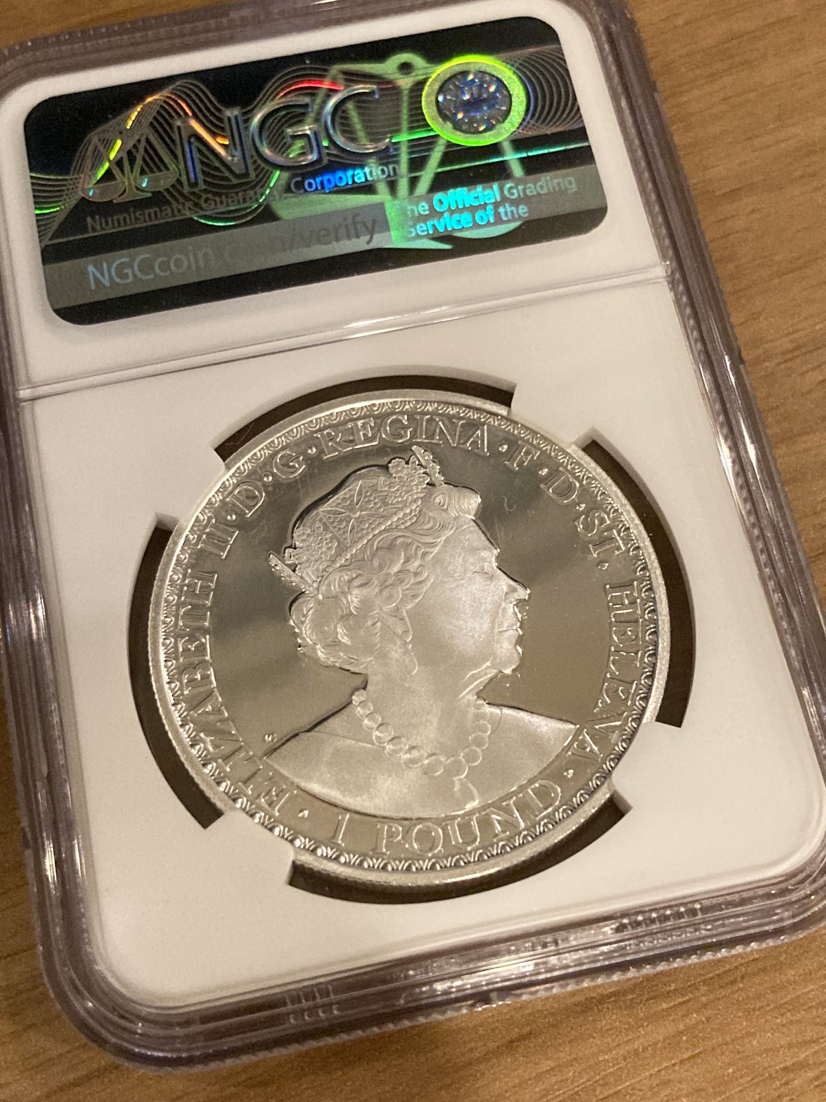 NGC69鑑定】 ウナとライオン 2022年度版 イギリス領セントヘレナ造幣局