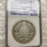イギリス 2023 ブリタニア銀貨 NGC MS69 エリザベス女王ラベル付き イギリス 2023 ブリタニア銀貨 NGC MS69 エリザベス女王ラベル付き