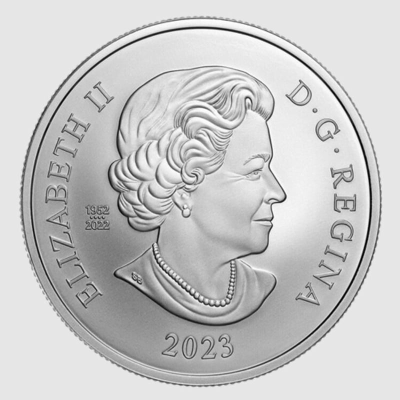カナダ造幣局 聖エドワード王冠・クラウン銀貨 2023年 マットプルーフ ...
