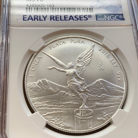 NGC鑑定MS70 2016年 メキシコ リベルタード 1オンス 銀貨 シルバーコイン MEXICO