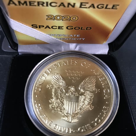 【新品】2020 アメリカイーグル リバティ スペースゴールド版 Space Gold Edition 銀貨 コイン シルバー 発行枚数500枚
