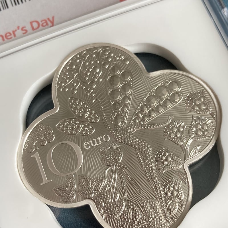 Van Cleef&Arpels ヴァンクリーフ 110周年記念 10ユーロ銀貨 ...