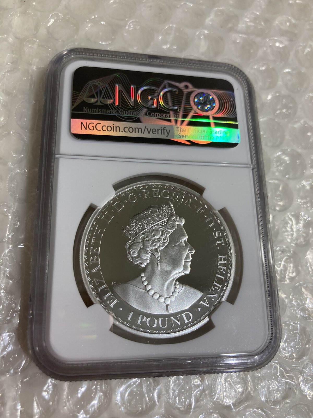 NGC70鑑定】Gilt・GOLD PLATE版 ウナとライオン 2021 セント