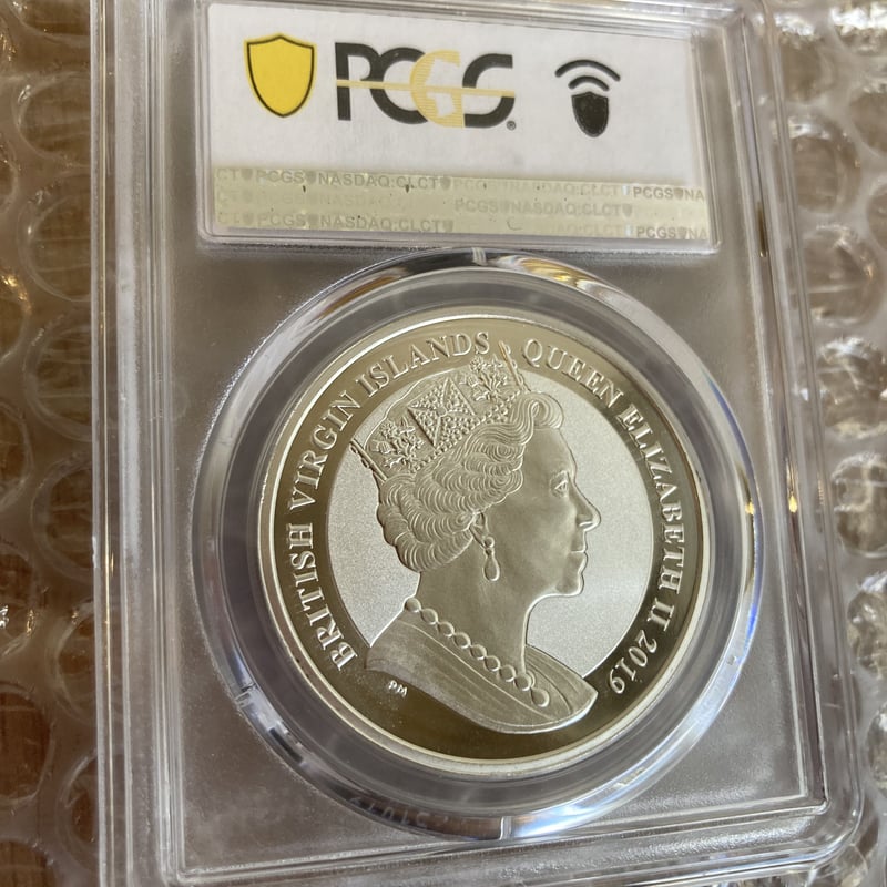 【鑑定済】2019年 バージン諸島 ウナライオン 5OZ 銀貨 50枚セット】ウナとライオン 2019 イギリス領ヴァージン諸島