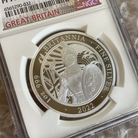 【NGC鑑定PF70】ロイヤルミント 2022年通常版 1オンス銀貨 シルバープルーフコイン 英国 イギリス造幣局 BRITANNIA Royal Mint