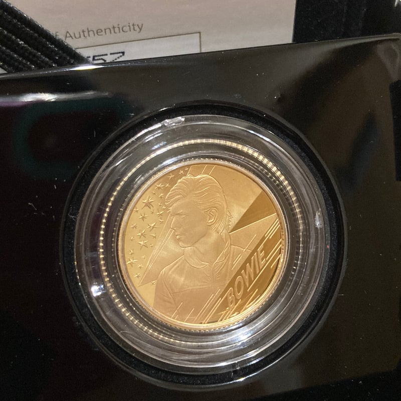 金7.8g】デビッドボウイ 1/4オンス金貨 25ポンド ゴールド