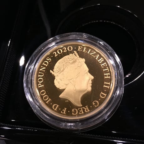 【第1貨・1オンス】 007 ジェームズ・ボンド 100ポンド金貨 プルーフコイン ゴールド 2020年 英国 ロイヤルミント James Bond