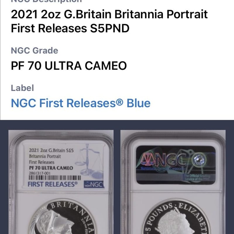 NGC鑑定 PF70UC+FR】2オンス銀貨 ロイヤルミント 2021年 プレミアム