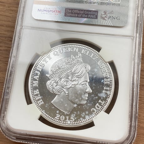 NGC鑑定PF70 スリーグレイセス 2015年 トリスタン・ダ・クーニャ島 5ポンド銀貨 シルバープルーフコイン Three Graces TRISTAN DA CUNHA