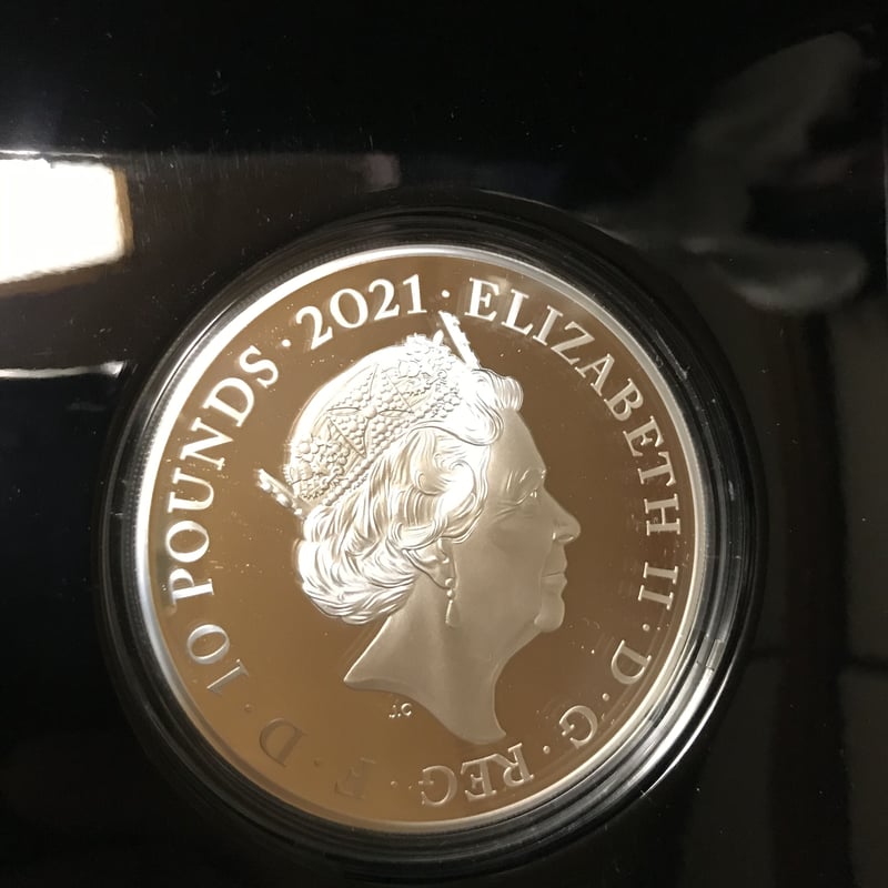 5オンス銀貨 2021年 イギリス エリザベス女王 クイーン 生誕95周年記念
