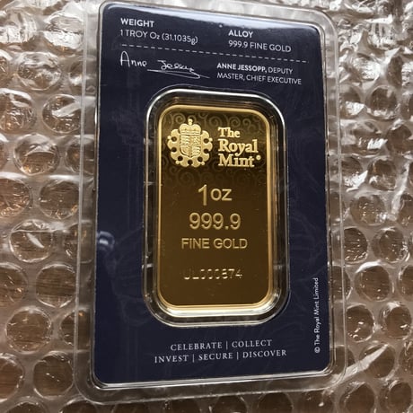 【ゴールドバー】2021 ロイヤルミント ウナとライオン 1オンス 金の延べ板  英国 イギリス Royal Mint Una Lion
