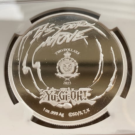 【NGC最高鑑定MS70】25周年記念版 遊戯王 ダーク（ブラック）・マジシャン・ガール ニウエ国 2023年 1オンス 2ドル銀貨 シルバーコイン ※PSAトレカ・トレーディングカードではない