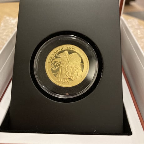 2021年 ウナとライオン セントヘレナ 1/4オンス金貨 プルーフコイン 499枚 ヴィクトリア女王 アンティークコイン イギリス 英国 東インド会社