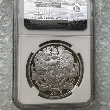 NGC鑑定PF70 2013年 エリザベス女王 戴冠60周年記念 5ポンド銀貨 英国 イギリス ロイヤルミント シルバープルーフコイン QUEEN'S CORONATION