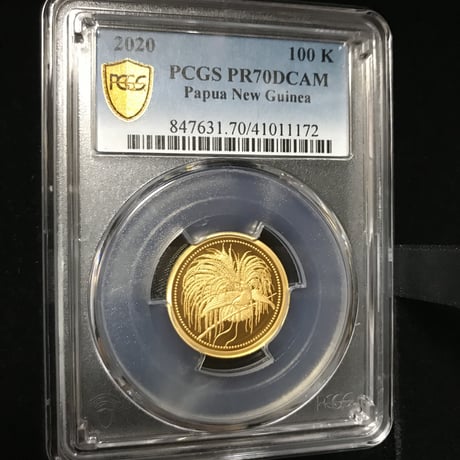 2020 パプアニューギニア 極楽鳥 100キナ 1/4オンス 金貨 プルーフコイン PCGS PR70DCAM Papua New Guinea Bird of Paradise