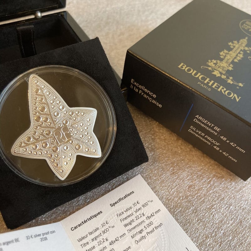 NGC70鑑定】BOUCHERON公式 フランス造幣局 × ブシュロン 2018年 10ユー