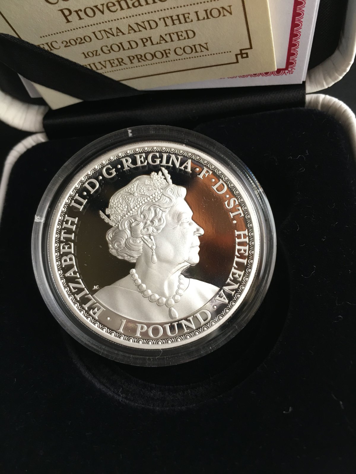 2020 ウナとライオン セントヘレナ 1オンス銀貨 プルーフコイン