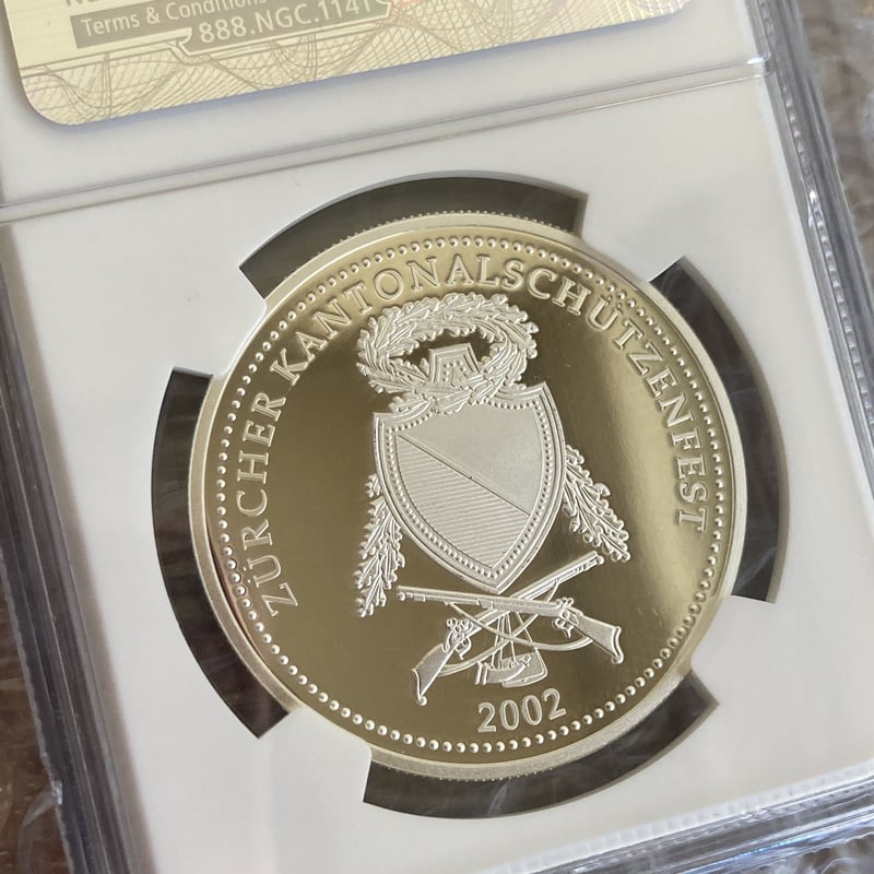 最高鑑定品 NGC-PF70 ティッチーノ 製造1200枚 射撃祭 2016