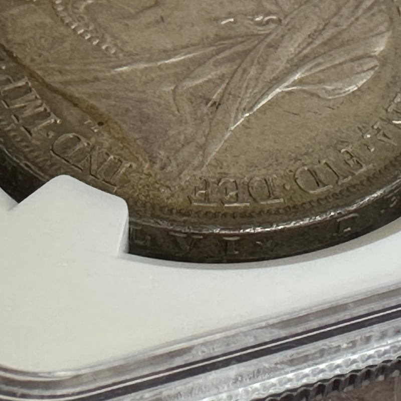 NGC鑑定MS62 クラウン銀貨 ヴィクトリア女王 1893年 ヴェール