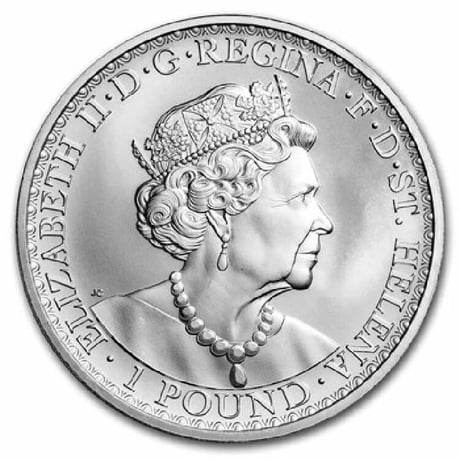 【2022年・BU版】 ウナとライオン セントヘレナ 1オンス銀貨 シルバーコイン Una Lion Brilliant Uncirculated