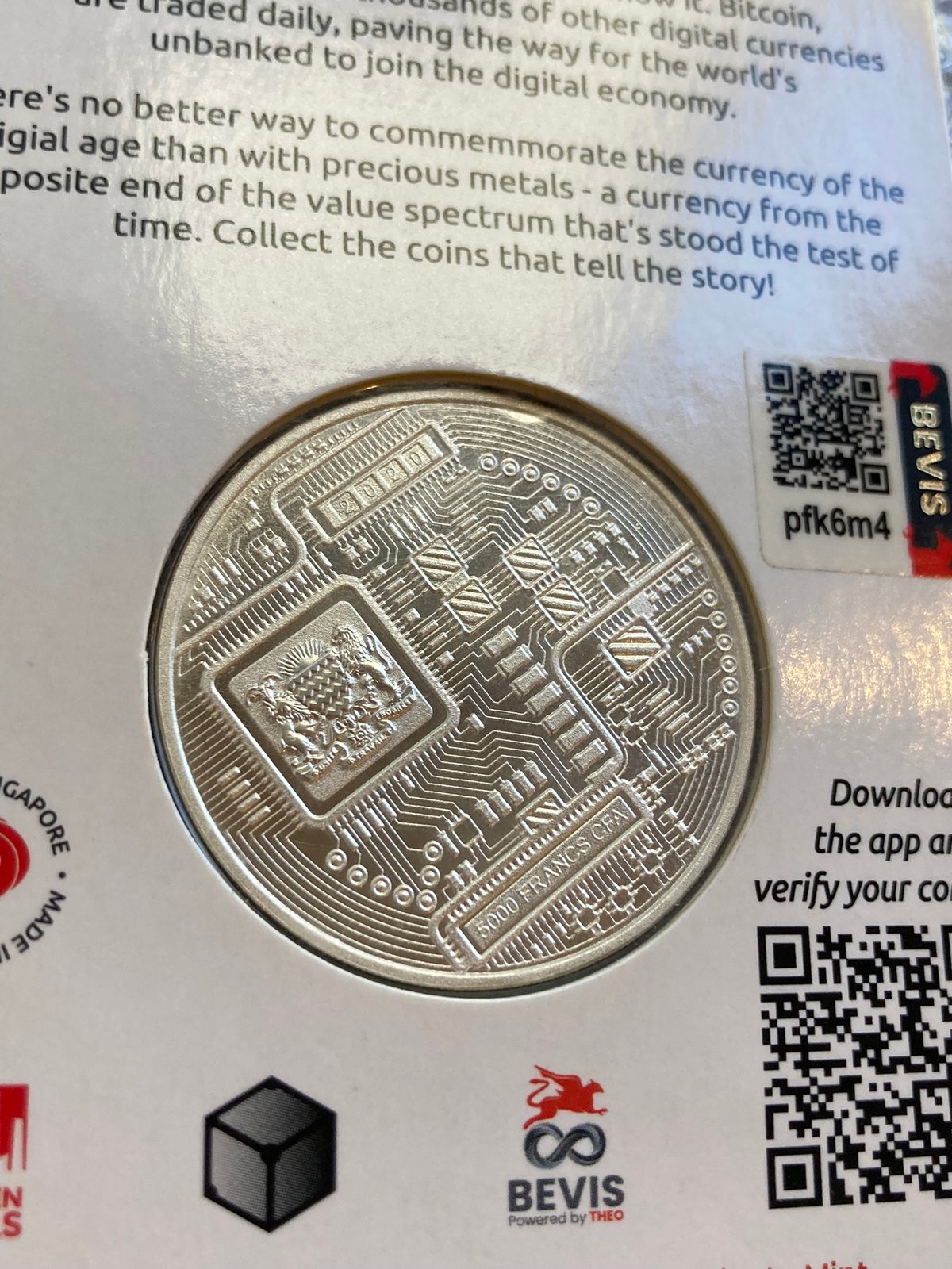 2020年　チャド共和国ライトコイン 記念1オンス銀貨 Litecoin 2020年 チャド共和国ライトコイン 記念1オンス銀貨 Litecoin