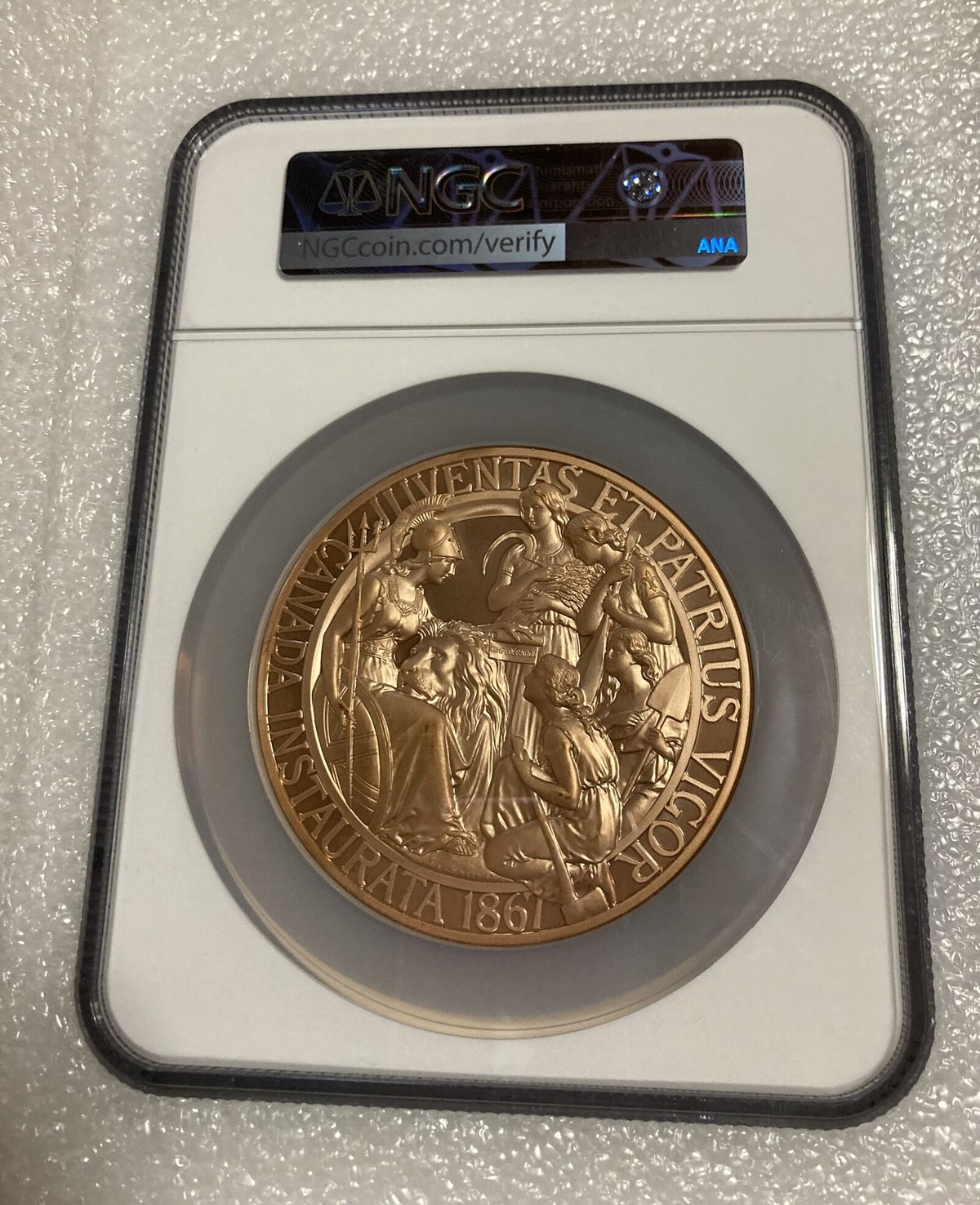 NGC鑑定品】カナダのウナとライオン 10オンス 銅メダル ブロンズ