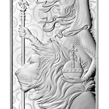 【10オンス・シルバーバー】2021 ロイヤルミント ウナとライオン 10oz 銀棒　銀の延べ板  インゴット　英国 イギリス Royal Mint Una Lion