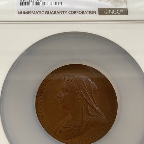1897年 ヴィクトリア女王 ダイヤモンドジュビリー 銅 ブロンズメダル アンティーク NGC鑑定MS64BN BHM-3506 GREAT BRITAIN Victoria Bronze Medal