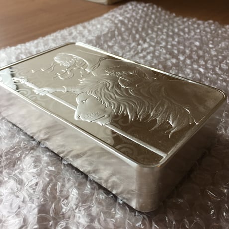 【100オンス(3kg超)・シルバーバー】2021 ロイヤルミント ウナとライオン 100oz 銀棒 銀板  インゴット 英国 イギリス Royal Mint Una Lion silver bar