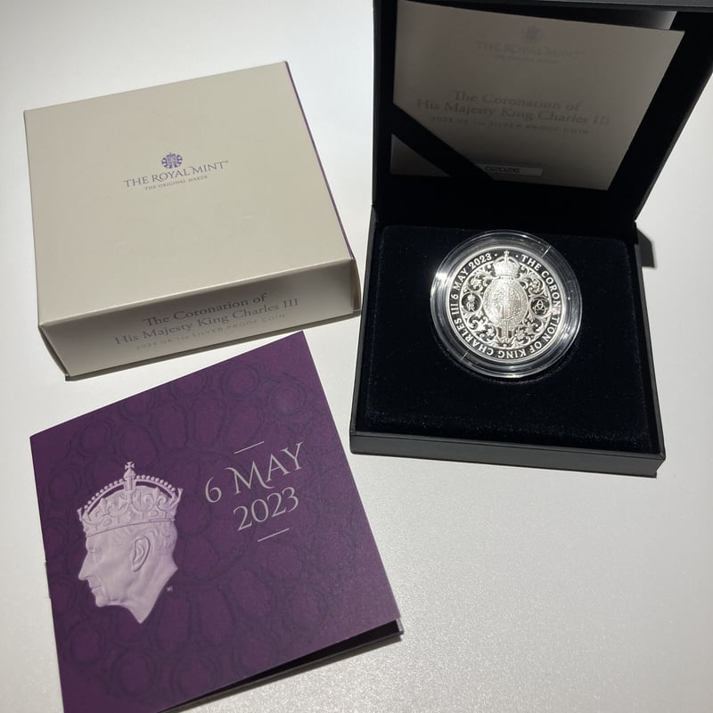 2023 チャールズ3世 戴冠記念 £5プルーフ銀貨 NGC PF70UC FR 英国 2023年 国王チャールズ3世戴冠式記念 5ポンドピエフォー