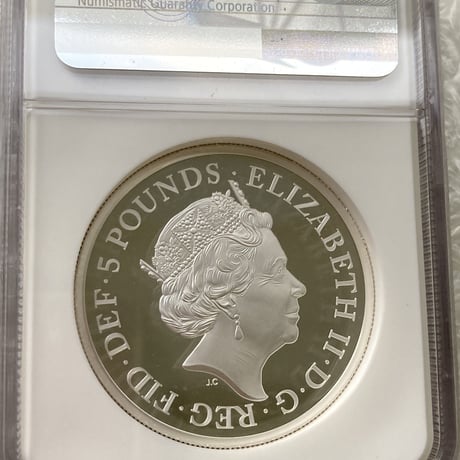 【NGC鑑定PF69】2021年ブリタニアとライオン ロイヤルミント 5ポンド 2オンス銀貨 シルバープルーフコイン 英国 イギリス Britannia Royal Mint