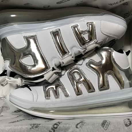 海外限定 【新品】Nike AIR MORE UPTEMPO 720 QS1 ナイキ エアモアアップテンポ720 モアテン シルバー 白