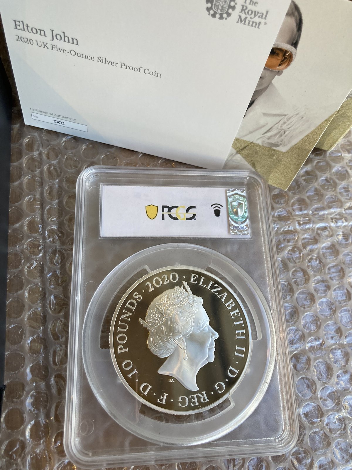 2021年　エルトンジョン　銀貨　NGC MS69 ファーストリリース 2021年 エルトンジョン 銀貨 NGC MS69 ファーストリリース
