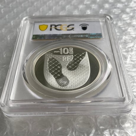 【PCGS鑑定PR70】ベルルッティ公式 BERLUTI  125周年記念銀貨 10ユーロ シルバー プルーフコイン フランス造幣局 フレンチミント カリグラフィー 革靴