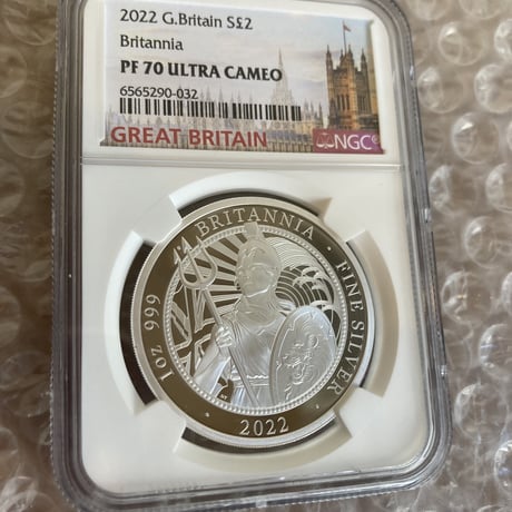 【NGC鑑定PF70】ロイヤルミント 2022年通常版 1オンス銀貨 シルバープルーフコイン 英国 イギリス造幣局 BRITANNIA Royal Mint