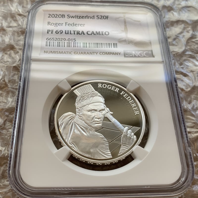 ロジャーフェデラー記念コイン　スイス連邦造幣局発行品　銀貨 ロジャーフェデラー記念コイン スイス連邦造幣局発行品 銀貨