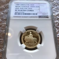 2021 セントヘレナ ウナライオン £1 プルーフ銀貨 NGC PF70UC セントヘレナ 2021 エリザベス2世 2ポンド2オンス 銀貨 NGC PF70