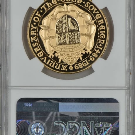 【NGC PF70UC】イギリス テューダー・ローズ 1989年 5ソブリン 金貨 ゴールド コイン Great Britain 5 sovereign coin
