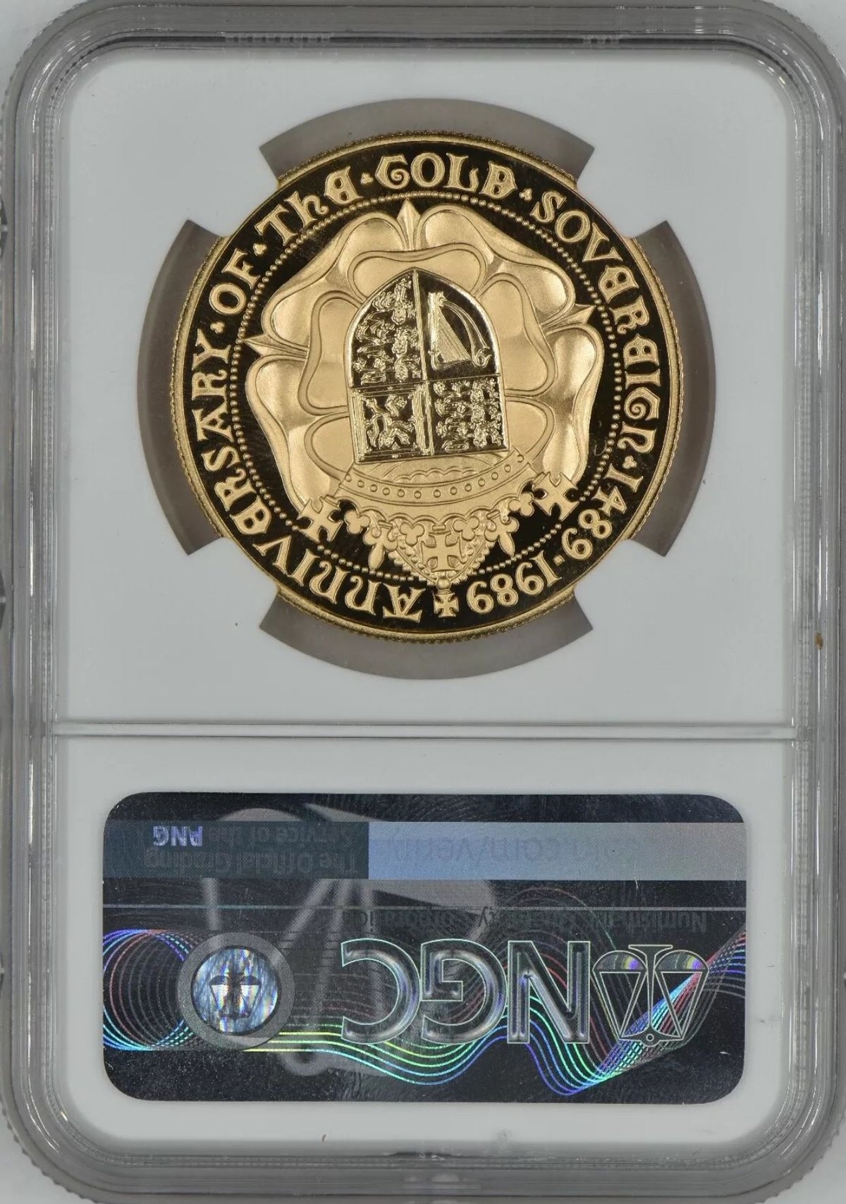 NGC PF70UC】イギリス テューダー・ローズ 1989年 5ソブリン 金貨