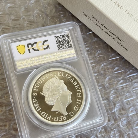 PCGS鑑定PR67 2019年 ウナとライオン ロイヤルミント 2019年 2オンス銀貨 シルバープルーフコイン 英国 イギリス造幣局 Una Lion