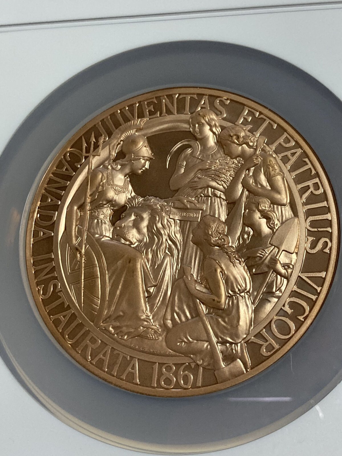 2017年 カナダ ウナとライオン 10オンス 銅メダル 銅貨 NGC PF68 NGC鑑定品】カナダのウナとライオン 10オンス 銅メダル ブロンズ