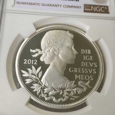 NGC鑑定PF69 ダイヤモンドジュビリー 2012年 エリザベス女王60周年記念 英国 イギリス ロイヤルミント 5ポンド銀貨 シルバープルーフコイン
