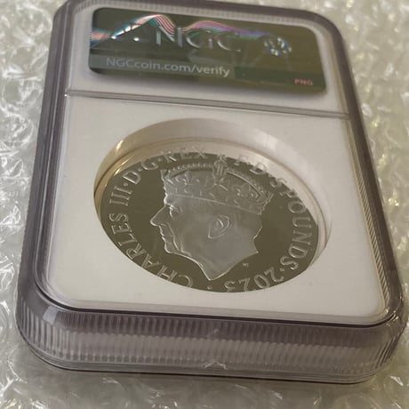 2oz・NGC鑑定PF69+FR 2023年 チャールズ3世 戴冠式記念コイン クラウン 王冠 2オンス銀貨 シルバー プルーフコイン ロイヤルミント Royal Mint Coronation