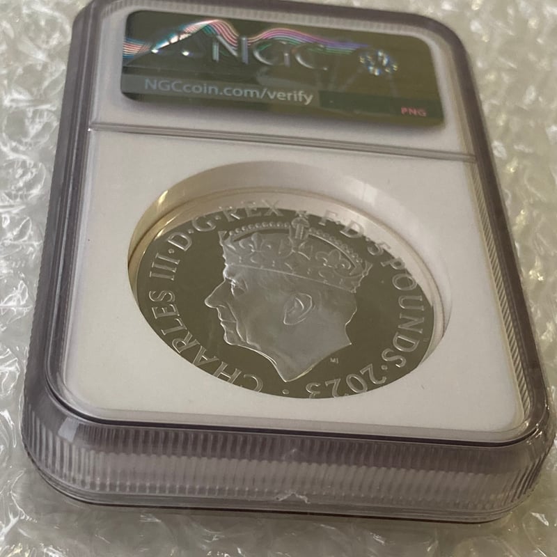 2oz・NGC鑑定PF69+FR 2023年 チャールズ3世 戴冠式記念コイン