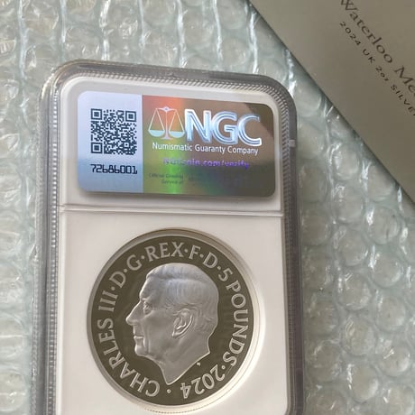 発行即日鑑定・NGC鑑定PF70FDI ロイヤルミント ピストルッチ 2024年 ワーテルロー・メダル 連合国代表 2オンス銀貨 シルバープルーフコイン Royal Mint