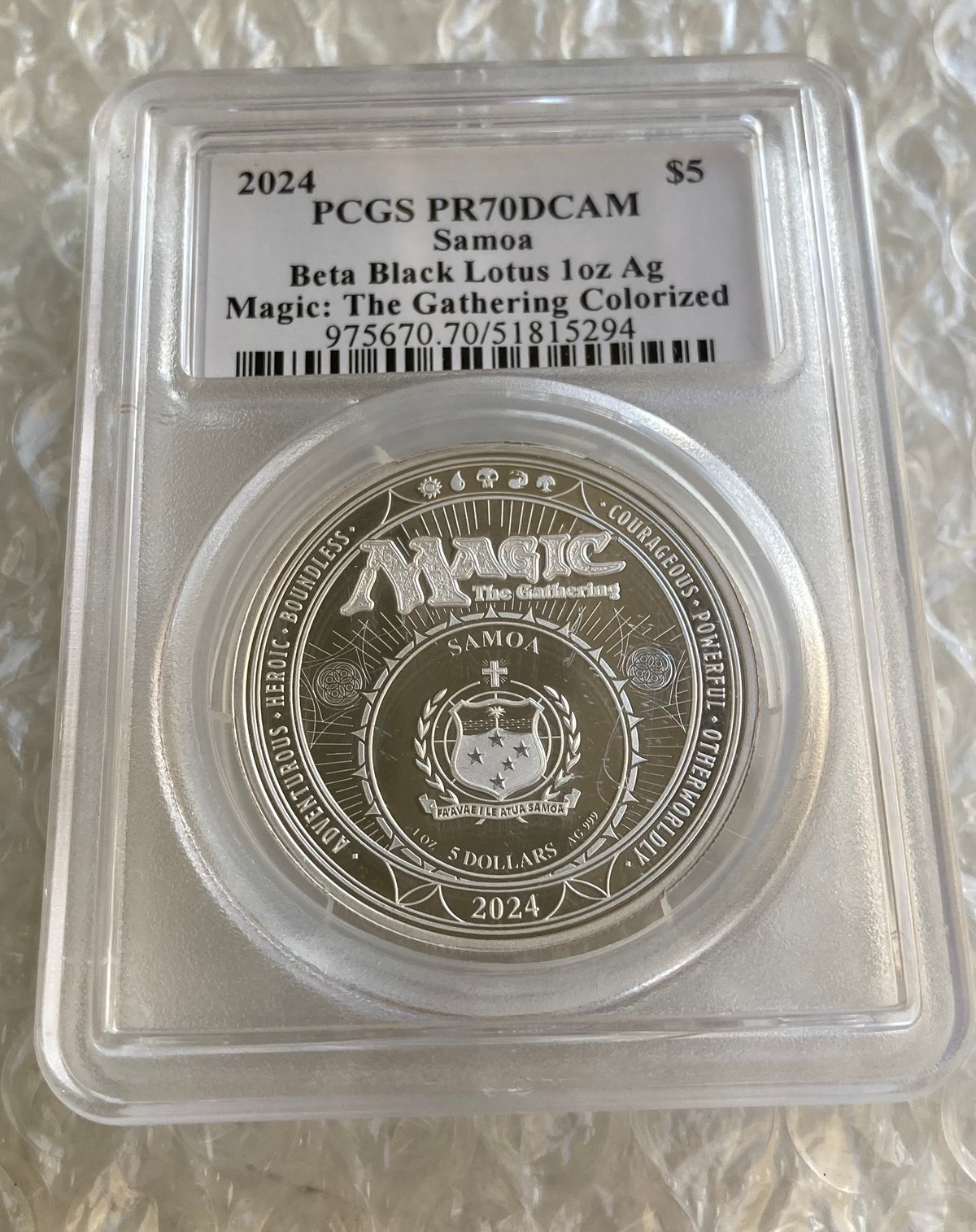 BlackLotus　銀貨10枚セット MTG公式 ブラックロータス ベータ版 マジックザギャザリング PCGS鑑定