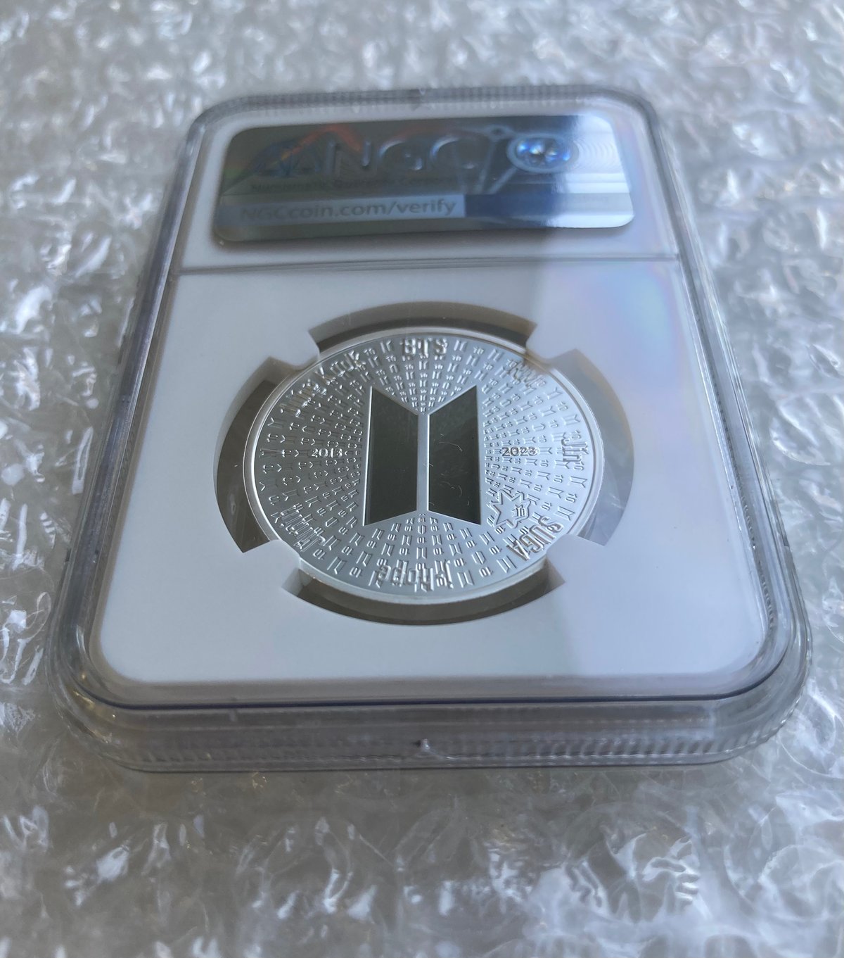 BTSデビュー10周年記念 防弾少年団 2023年 韓国造幣局 銀メダル