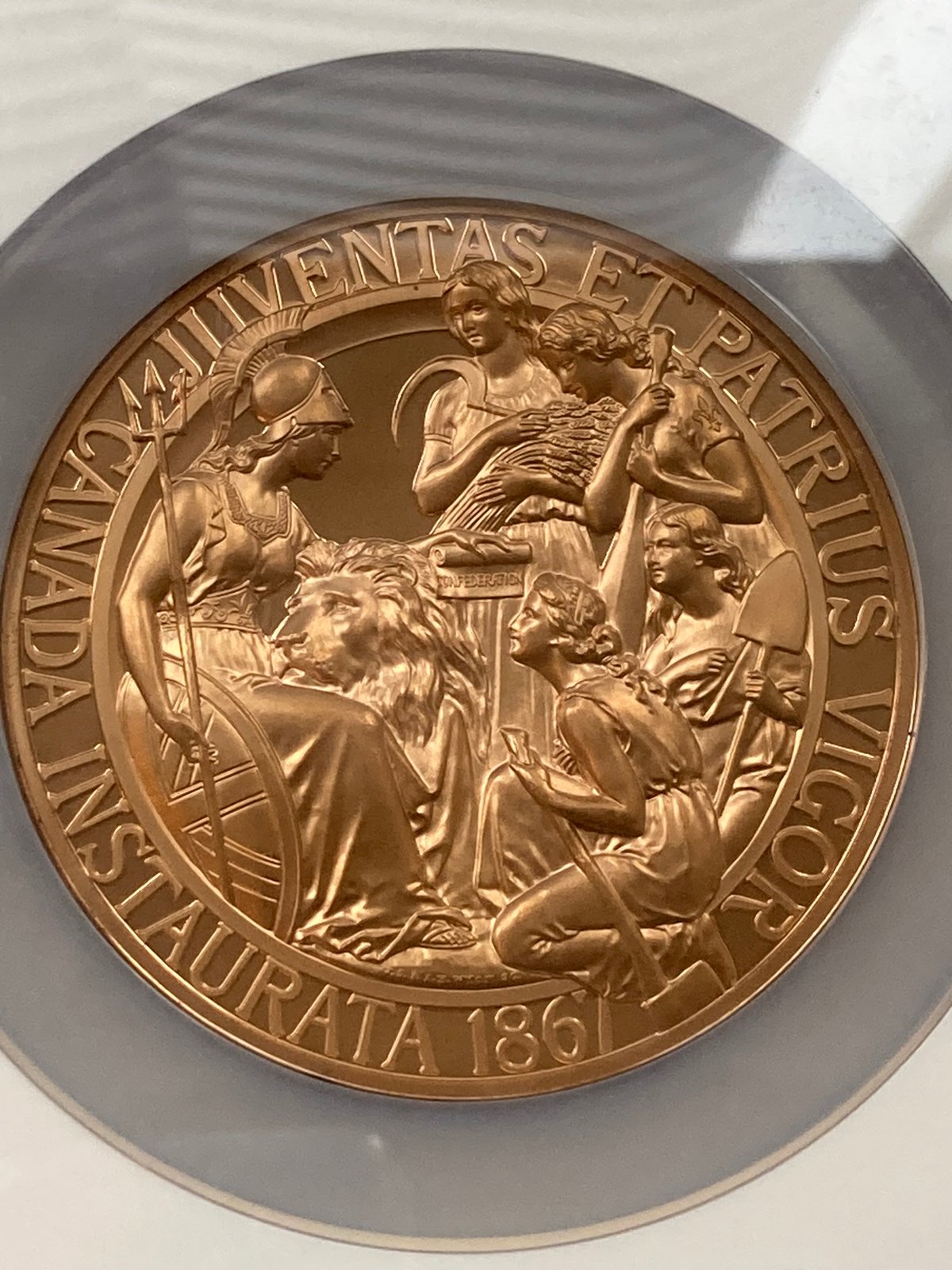 2017年 カナダ ウナとライオン 10オンス 銅メダル NGC PF67 2017年 カナダ ウナとライオン 10オンス 銅メダル 銅貨 NGC PF69